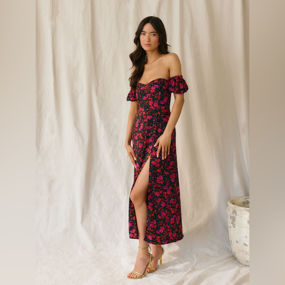 Park & Fifth Floral Off-Shoulder Marian Maxi Dress